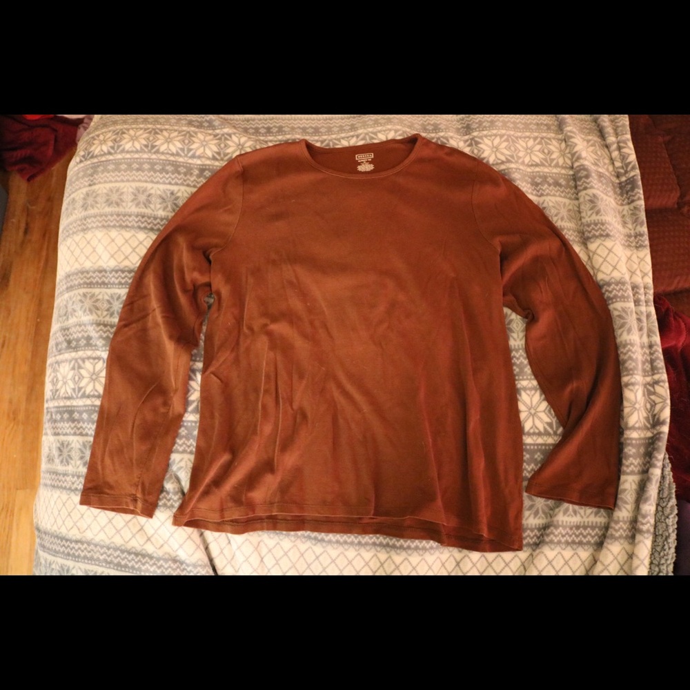 Tan Long sleeved Tee
